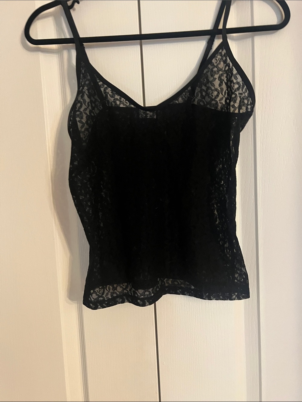 Aritzia Black Lace Camisole with Spaghetti Straps